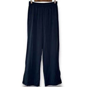 Skims Black Lined Ankle Zip Track Pants Adjustable Leg Opening Sweatpants Size S